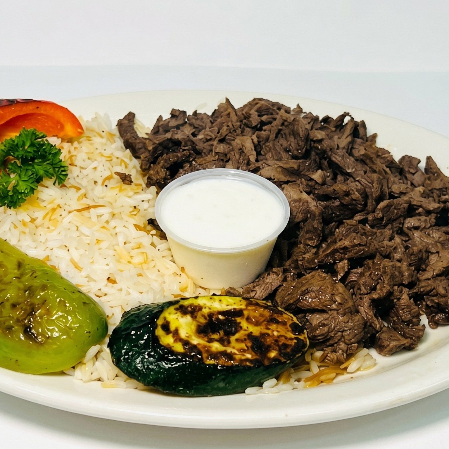 Beef Shawarma Plate.