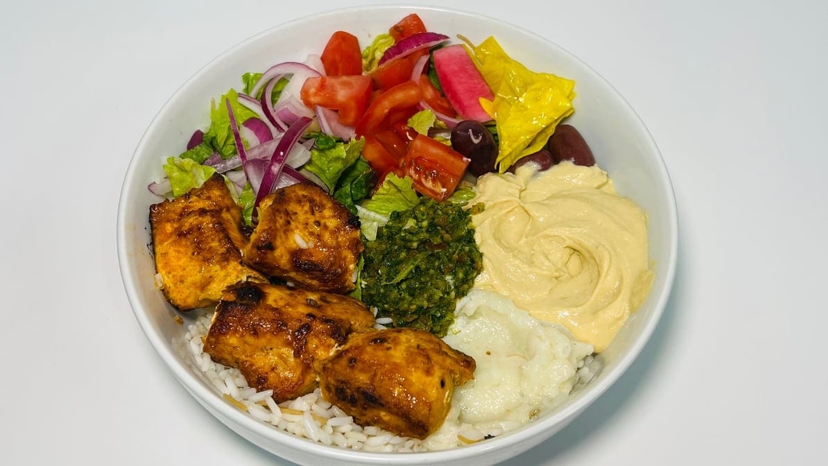 Chicken Kabob Bowl.