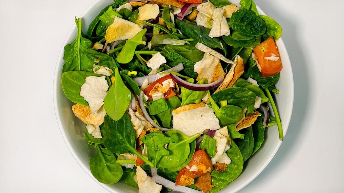 Spinach Fatoush Salad.